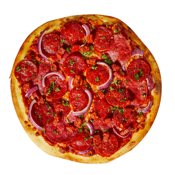 Actiepizza: Triple Pepperoni